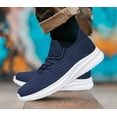 thumbnail image 3 of SILLENORTH Men's Mesh Sneakers Slip on Walking Shoes Breathable Comfort Casual Athletic, 3 of 10