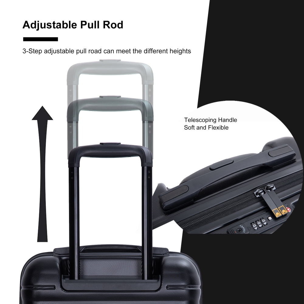 Carry On Luggage 18.5" Carry On Suitcase with TSA Approved Carry On Luggage with Wheels Carry on Bag Hard Shell Suitcases