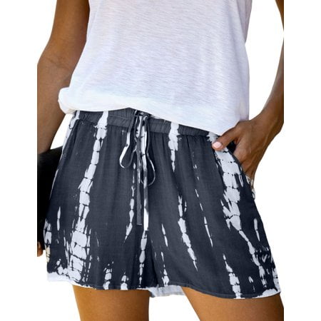 Women's Loose Fit Comfortable Elastic Waist Band Casual Shorts