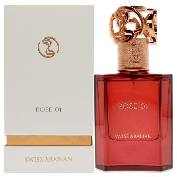 Swiss Arabian Rose 01 - Luxury Products From Dubai - Long Lasting, Addictive Personal EDP Spray Fragrance - Seductive Signature Aroma - 1.7 Oz