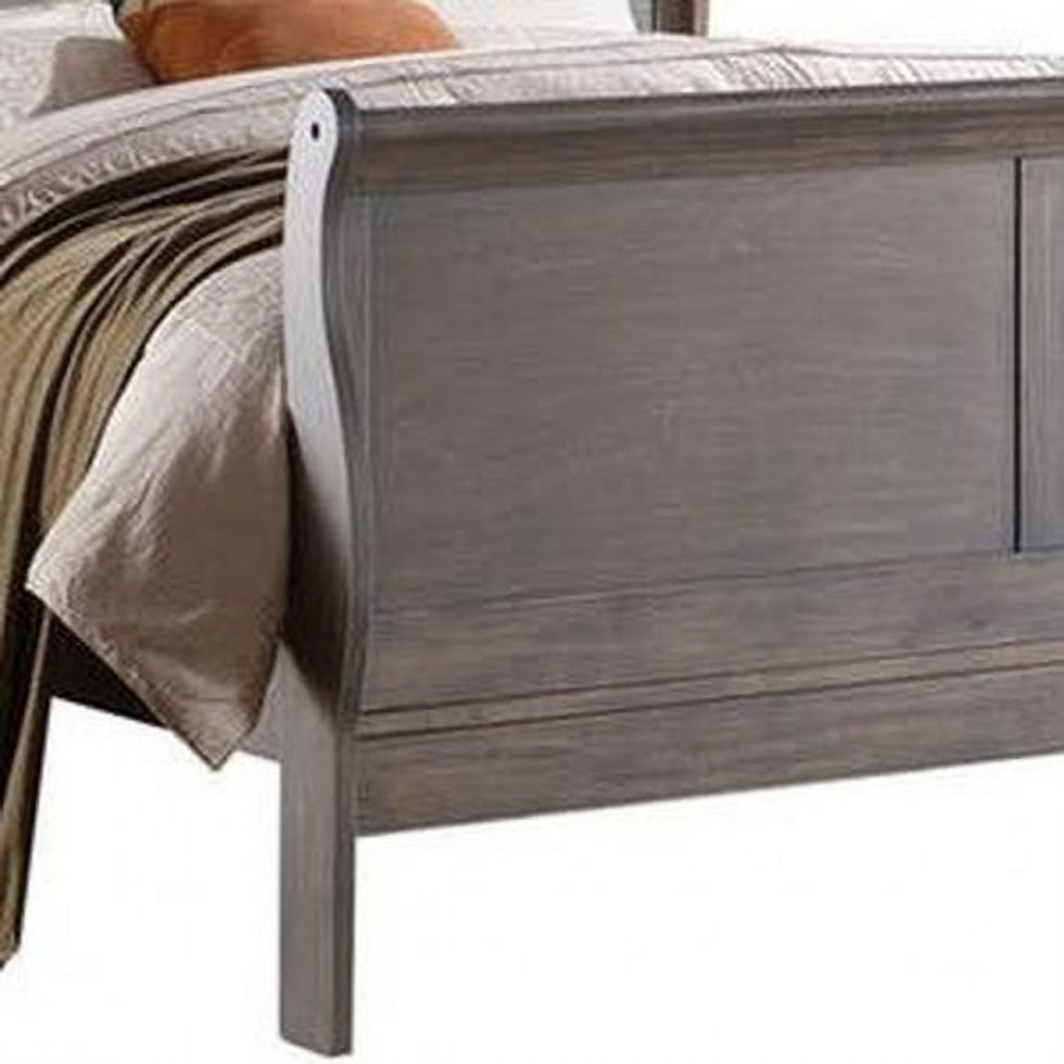 ACME Louis Philippe III Queen Bed in Antique Gray 25500Q - image 4 of 5