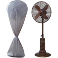thumbnail image 1 of LLC Waterproof Gray Electric Fan Cover with Zipper - Indoor and Outdoor Dust Protection, 1 of 4