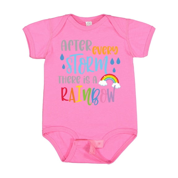 Inktastic Baby After Every Storm There is a Rainbow Boys or Girls Baby Bodysuit