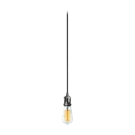 Dainolite 1 Light Pendant, Satin Chrome Finish