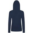 thumbnail image 3 of Women's Levelwear Navy Seattle Mariners Relay Banner Arch Long Sleeve T-Shirt Hoodie, 3 of 3