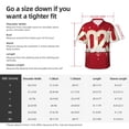thumbnail image 5 of Sikiie Happy New 2025 Year Print Men's Hawaiian Shirt, Summer Beach Button Pocket Short Sleeve T-Shirt,3X-Large, 5 of 7