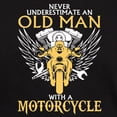 thumbnail image 3 of CafePress - Never Underestimate Old Man With A Motorcy T Shirt - Men's Classic Graphic Cotton T-Shirt, 3 of 4
