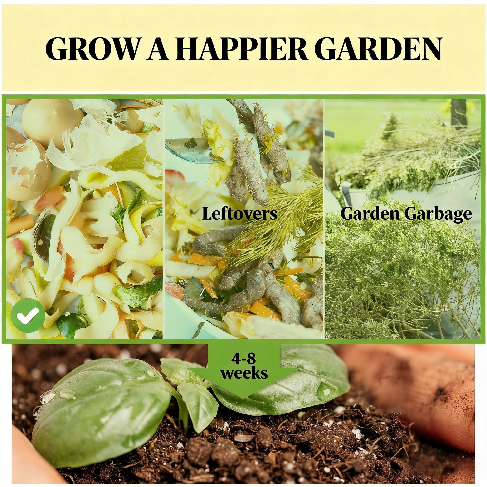 80 Gallon Outdoor Compost Bin, PP Garden Composter with Ventilation System & Snap-On Lid, Tool-Free Assembly Waste Turn Fertile Soil Box