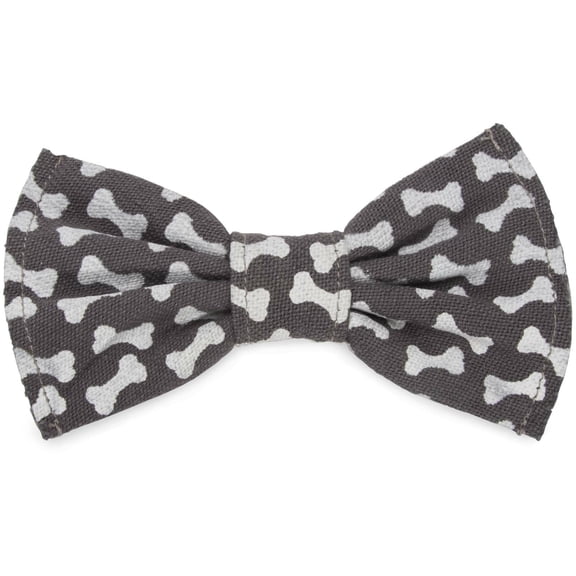 Pavilion Gift Company Dog Bone Slip On Bow Tie, Large, Gray
