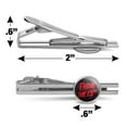 thumbnail image 3 of Friday the 13th Logo Round Tie Bar Clip Clasp Tack Silver Color Plated, 3 of 6