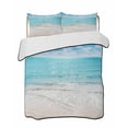 thumbnail image 2 of Summer Beach Twin XL Size Down Alternative Comforter, Lightweight Comforter Quilt Bedding Set with Pillow Shams Blue Coastal Ocean Seaside Nautical All Seasons Bed Comforter Duvet Insert 68"x98", 2 of 7