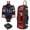 Glitter Red, variant on Fegat 100L Rolling Baseball Bag, Newly Catchers Gear Bag for Baseball Softball, Portable Waterproof Equipment Bag Holds 8 Bats, Stand-Up Base, Reflective Strip, Fence Hooks