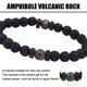 thumbnail image 3 of Hombres Mujeres Piedra Natural Lava Rock Difusor Pulsera Elástica Yoga Ágata Cuentas Pulsera Brazalete, 3 of 5