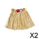 thumbnail image 1 of Falda hawaiana,Decoración de disfraz con falda hawaiana,Falda elástica Falda tropical Disfraz de fiesta,Falda de hierba para mujer hawaiana para celebración de adultos,Vestido de playa con, 1 of 10