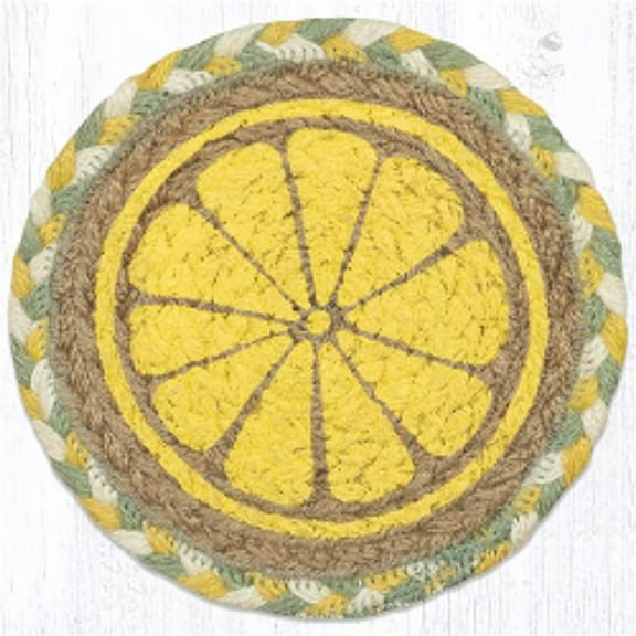 Capitol Importing 79-654LS 7 x 7 in. LC-654 Lemon Slice Round Large Coaster