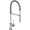 Chrome, variant on Riobel Bi201 Bistro 1.8 GPM Single Hole Pre-Rinse Pull Down Kitchen Faucet - Stainless