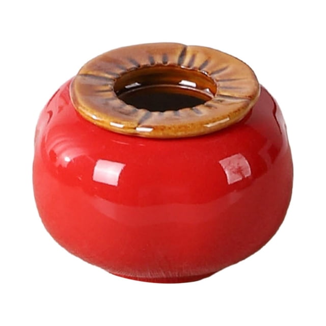 Figura de florero de caqui, maceta, estatua de fruta para estante, dormitorio, escritorio S