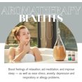 thumbnail image 3 of Raindrop Essential Oil Diffuser for Aromatherapy by Organic Aromas Wood and Glass Nebulizing Diffuser (Black), 3 of 6