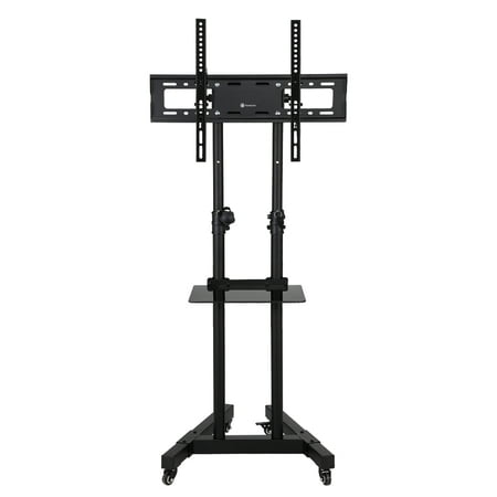 Homegear Portable TV Stand with Height/Tilt Adjustable Universal Mount on