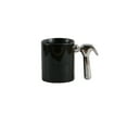thumbnail image 1 of Gold Electroplated Ceramic Mug with Unique Handle - Coffee Cup for Home Office Gift Giving, 1 of 2