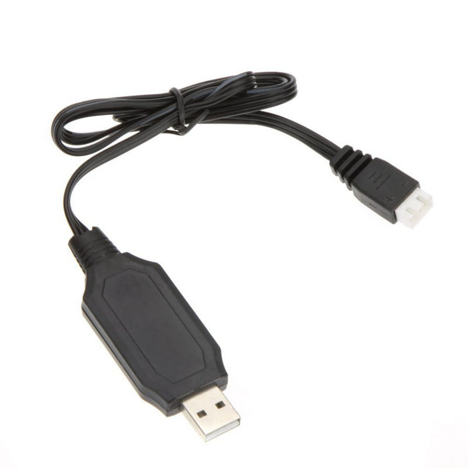 2 Batterie LiPo 7.4V 1500mAh Con Spina SM-4P E Caricabatterie USB Per UDI902 RC Barca - 2