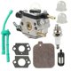 thumbnail image 2 of Carburetors With Gaskets Air Filter Primer Bulb Service Kit Carburetors For Stihl Bg45 Bg46 Bg55 Bg65 Bg85 Sh55 Sh85 Carburetors, 2 of 5