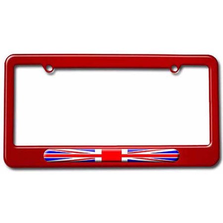 UK Flag United Kingdom, British Flag License Plate Tag Frame, Multiple Colors