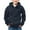 Dark Blue, variant on Mercatoo Boys Fleece Hoodies Half Zip up Cargo Jackets Pullover Hooded Sweatshirts Plain Thick Warm Cotton Outwear with Pockets