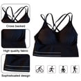 thumbnail image 2 of Las mujeres atan para arriba el sujetador deportivo Sexy Crossover Yoga Running Ejercicio Gym Workout Fitness Tank Top Adepaton BST2000973-1, 2 of 5