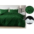 thumbnail image 6 of DNG Creations 3 Piece Diamond Ruffle Comforter 100% Egyptian Cotton, 800TC - Solid Green Colour - Super Soft 550 GSM All Season ( Oversized King - Size ), 6 of 6
