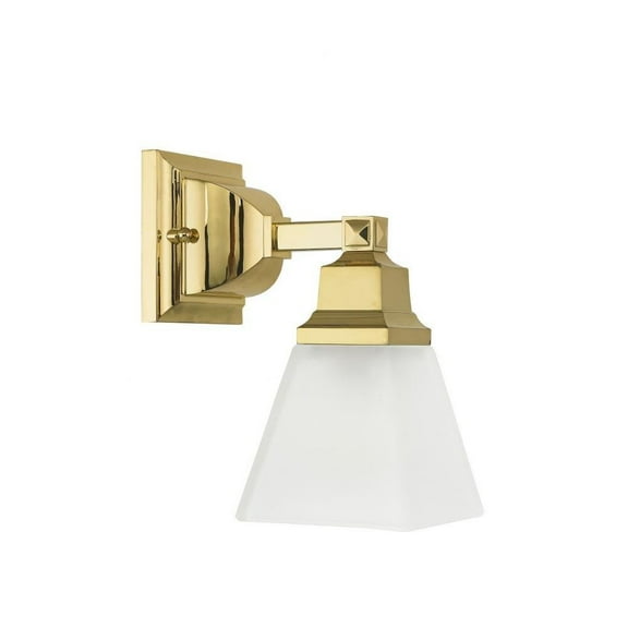 1 Light Bathroom Light in New Traditional Style 5 inches Wide By 9.5 inches High-Polished Brass Finish Bailey Street Home 218-Bel-1764392