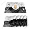 thumbnail image 2 of 4/6pcs Set Table Mats White Black Marble Natural Printed Table Napkin Kitchen Accessories Home Party rative Placemats, 2 of 7