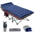 Slsy Folding Camping Cots for Adults, Double Layer 1200D Cot for