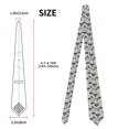thumbnail image 2 of Fuzoiu Hawaii Palms Print Men's Necktie,Business Necktie,Mens Ties for Business Wedding Graduation, 2 of 7