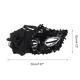 thumbnail image 2 of Unique Bargains 1 Pc Floral Sequins Half Face Party Mask for Masquerade Party Black, 2 of 4