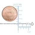 thumbnail image 2 of 10k White Gold Singapore Chain Necklace, 1.5mm, 20", 2 of 5