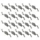 thumbnail image 3 of Alloy Pendant Charm for Jewelry Making Silver Color 20 Pieces Double Hole Rose Shape Accessories, 3 of 5