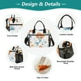 thumbnail image 3 of Ckdifva Cartoon Mermaid Cooler Bag Cooler Cooling Tote Lunch Bag Lunch Box Front Pocket with Shoulder Strap, 3 of 6