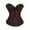 Brown, variant on Halloween Women's Satin Corset-Bustier Floral Print Boned Overbust Corset Top Black Satin Waist Cincher, Party & Photoshoots