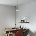 thumbnail image 6 of Kiven Plug in Pendant Light, Vintage Hanging Light with Ceramic Lampshade and 15FT Plug in Cord, Dimmable Ceiling Pendant LightE26 Base, 6 of 7