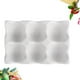 thumbnail image 3 of Huevera de cerámica antideslizante con 6 rejillas para refrigerador, a prueba de golpes (blanca), 3 of 5
