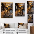 thumbnail image 4 of Designart "Bicycle City Rhythm I" Bicycle Floater Framed Wall Decor, 4 of 7