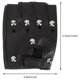 thumbnail image 2 of Gloves Motorcycle Half Finger Gloves Camping Black Synthetic with Wear-Resistant Feature 1 Pair, 2 of 4