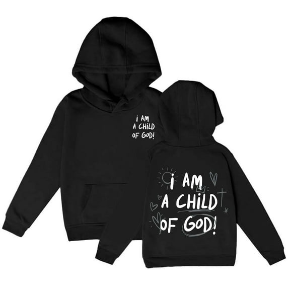 DHFJKG Hoodies Boys Girls Casual Letter Print Long Sleeve Round Neck Hoodie Toddler Sweatshirt With Pockets Leisure Tops