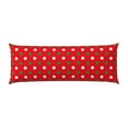 thumbnail image 2 of Gaeub White and Green Polka Dot Printed Long Body Pillowcase Envelope Closure 1 Pack Wrinkle for Night Sweats - 20x54 in, 2 of 8