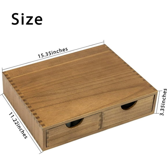 Wooden K Cup Organizer Coffee Pod Storage Box, 30 Pod Capacity, Multifunctional Drawer Holder for Coffee Capsules and Tea