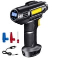 thumbnail image 1 of Electric Car Tire Inflator Portable 150PSI Cordless Air Compressor 2000mAh USB Rechargeable Battery Handheld Digital Car Tire Air Pump with LED Light and Nozzles for Car Motorcycles Picku, 1 of 11