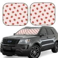 thumbnail image 1 of Vsdgher Strawberry Print Car Windshield Sun Shade, Reflective Sunshade Window Sunshade Sun Visor Protector Fit for Cars,Trucks,SUVs-Large, 1 of 6