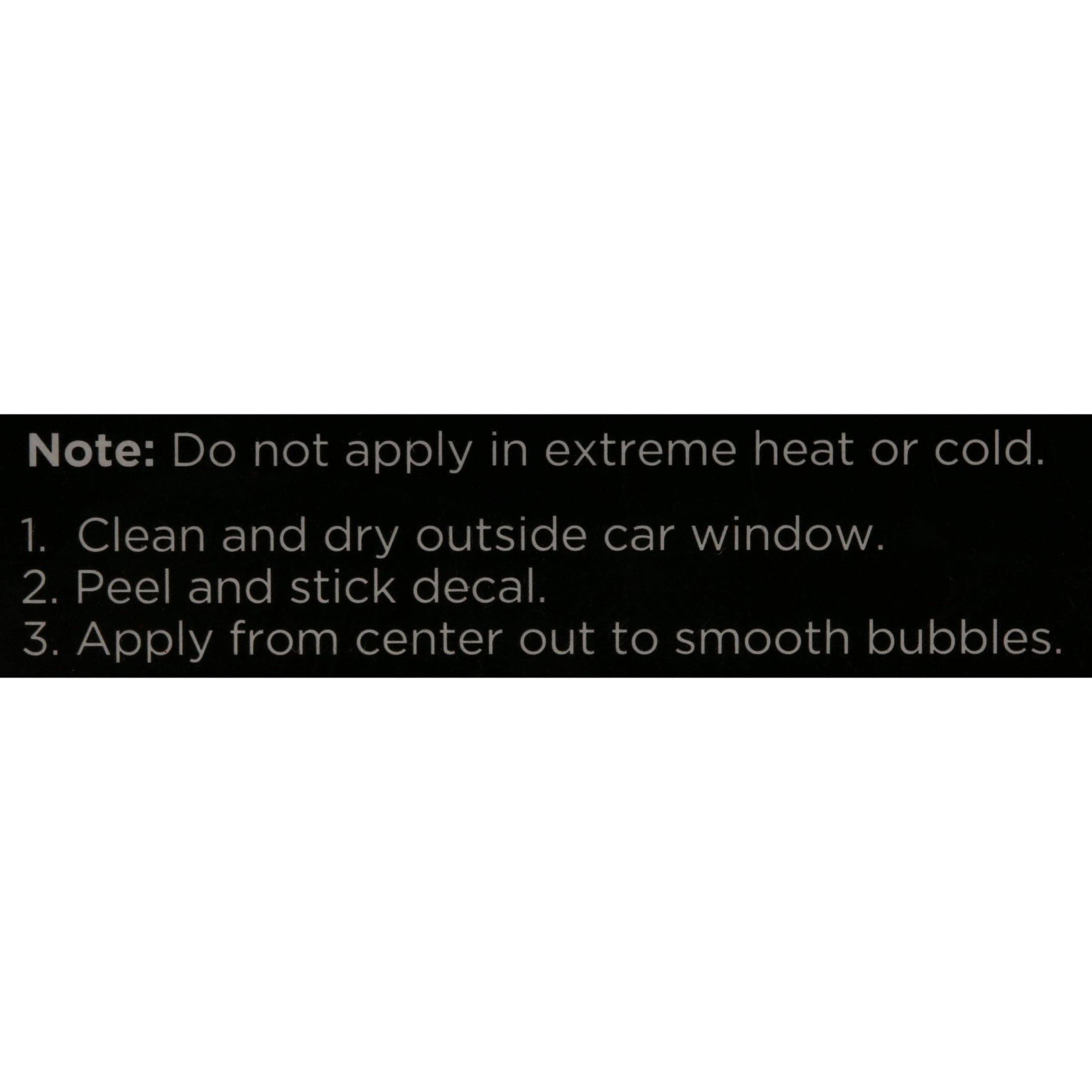 Auto Drive Pet Vinyl Car Decals Black White