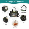 thumbnail image 3 of Small Cooler Bag Lunch Bag Portable Meal Bag Work Meal Bag Outdoor Meal Bag Travel Meal Bag Picnic Meal Bag Going Out Meal Bag Beautiful Green Stream, 3 of 6